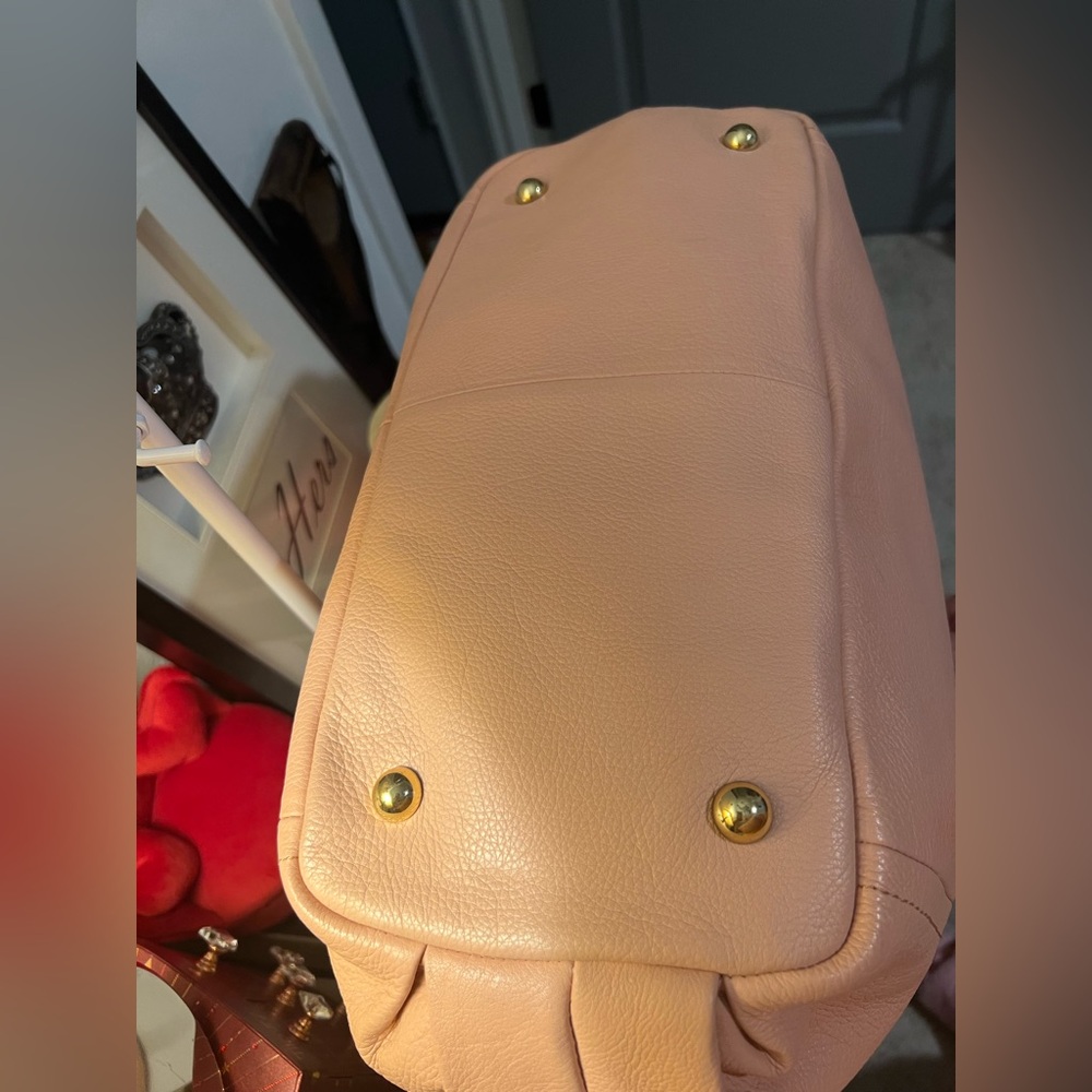 Gili Pink Leather Hobo Handbag Crossbody - Picture 8 of 16
